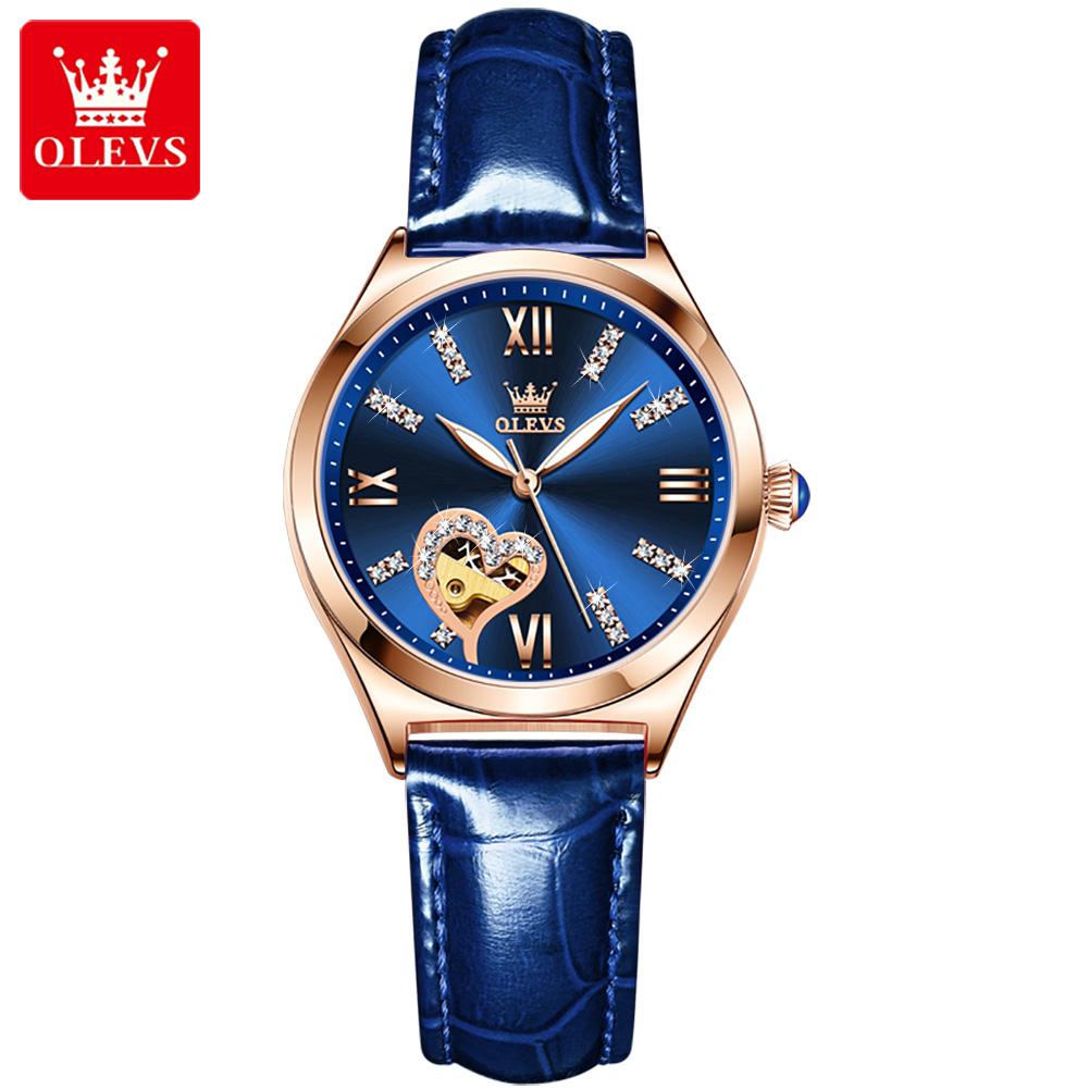 OLEVS 6636 Oem Skeleton Sport Fashion Casual Watches Woman Wrist Fashion Brand Automatic Mechanical Watch Mechanical watch