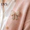 Bowknot Brooch Bow with Faux Pearls Rhinestones, Women Vintage Lapel Pin Pin, Jewelry Accessories for Coats Dresses Shawls Fake Pearl
