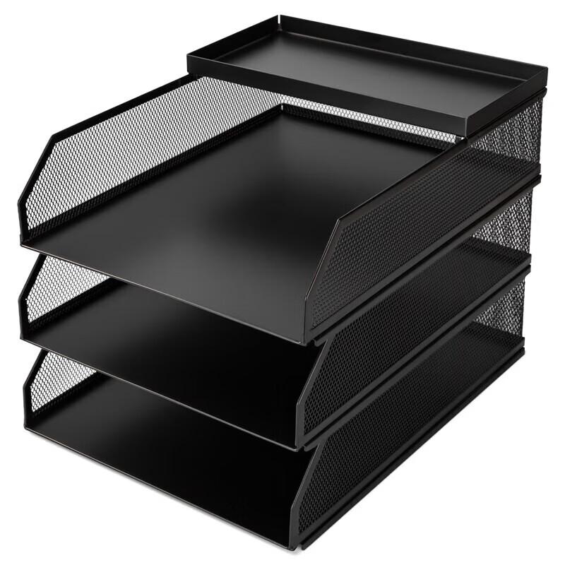 Miling 3-Tier Desk File Organizer чёрный
