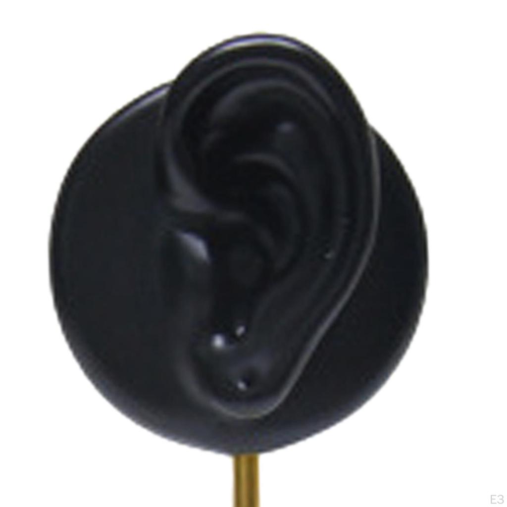 2 ear shaped Stud Holder Round Base Model Photography Prop Gifts Earring Display Stand for