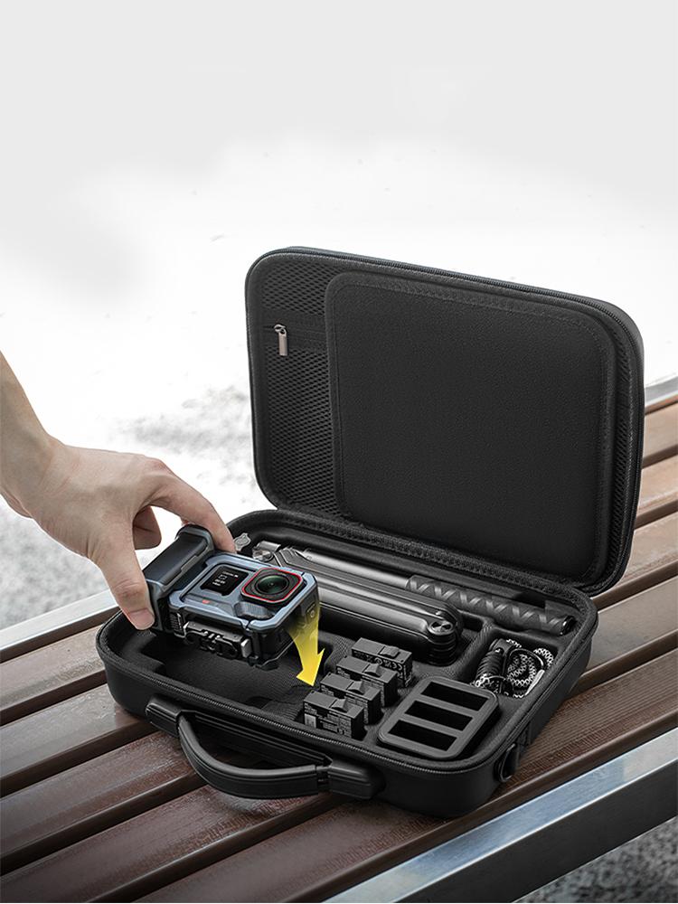 For Insta360 Ace Pro 2 Grip Kit Organizer Bag PU Digital Camera Carrying Case Portable Camera Organiser for Camera Accessories