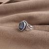 London Blue Topaz Gemstone 925 Sterling Silver Statement Jewelry Pretty Ring Engagement Gift RR-84-16