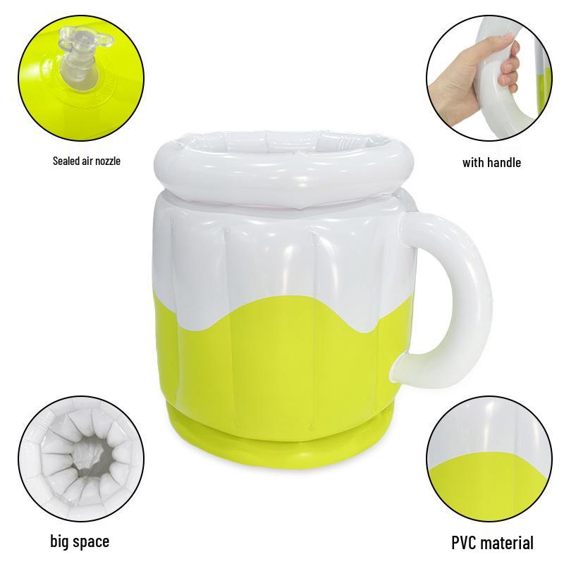 Portable Inflatable Ice Bucket for Outdoor Water Play, Beach, Camping & Beer Cups