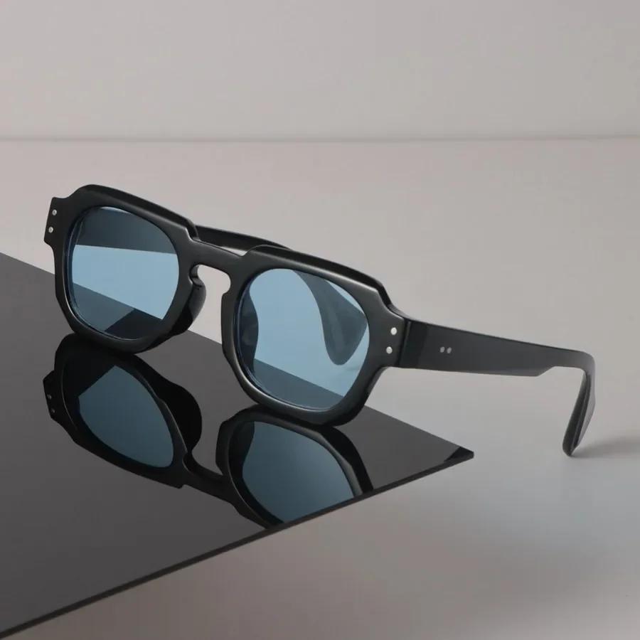 Vintage Rectangle Sunglasses for Women Men Fashion Designer Luxury Brand Casual UV Protection