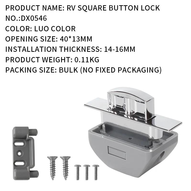 

10-Pack Keyless Push Lock - Durable Cabinet Door/Drawer Latch for RV/Camper/Caravan