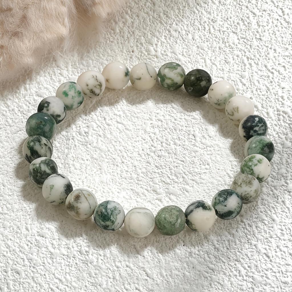 Bead Stone Bracelet, Vintage Multicolor Cardboard Lobster Clasp Bracelet Jewelry