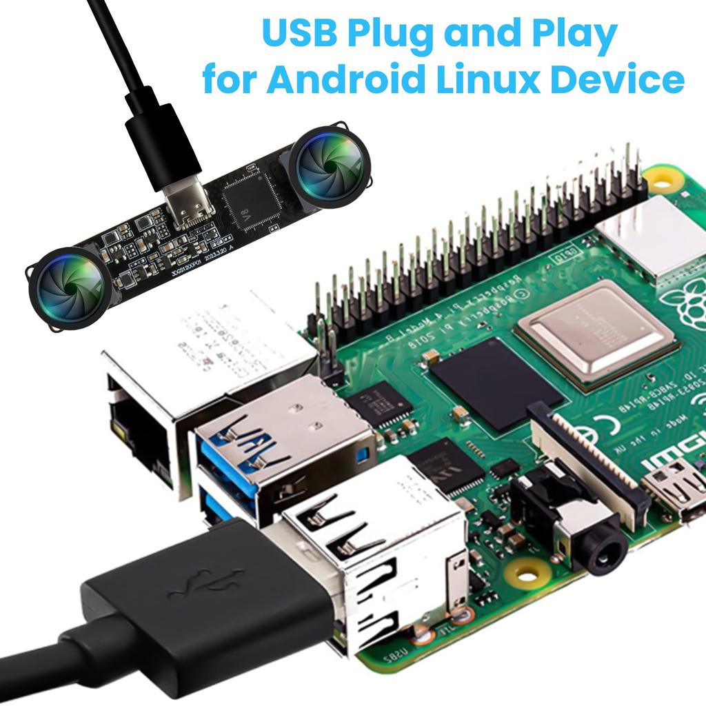 ELPCAM 3D stereo USB kamera 120 snímků za sekundu Globální závěrka Tiskárna Modul USB kamery 120 stupňů bez zkreslení Synchronní dvojitá čočka PC Počítačová zásuvka kamery a