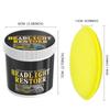 Headlight Yellow Remover 140ml Head Lights Cleaner With Sponge Head Lights Cleaner For Car Headlight Cleaners Car Headlight