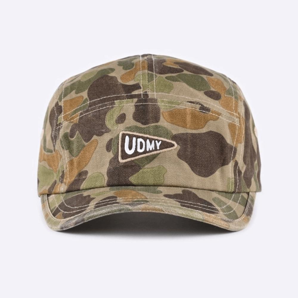Short Brim Baseball Caps Camouflage Duckbill Caps American-style 5 Panel Caps  for Men and Women