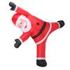 8.2ft Inflatable Xmas Climbing Santa Blow Up Santa Yard Decoration with Present Bag Built in LED Light for Wall Garden