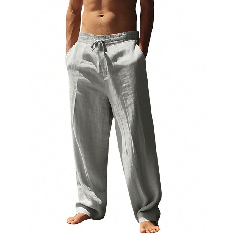 Men Loose Breathable Casual Hip Hop Straight Long Cargo Pants