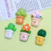 Cute Cartoon Plant Pot Resin Shoe Buckle & DIY Jewelry Hair Clip Accessories.