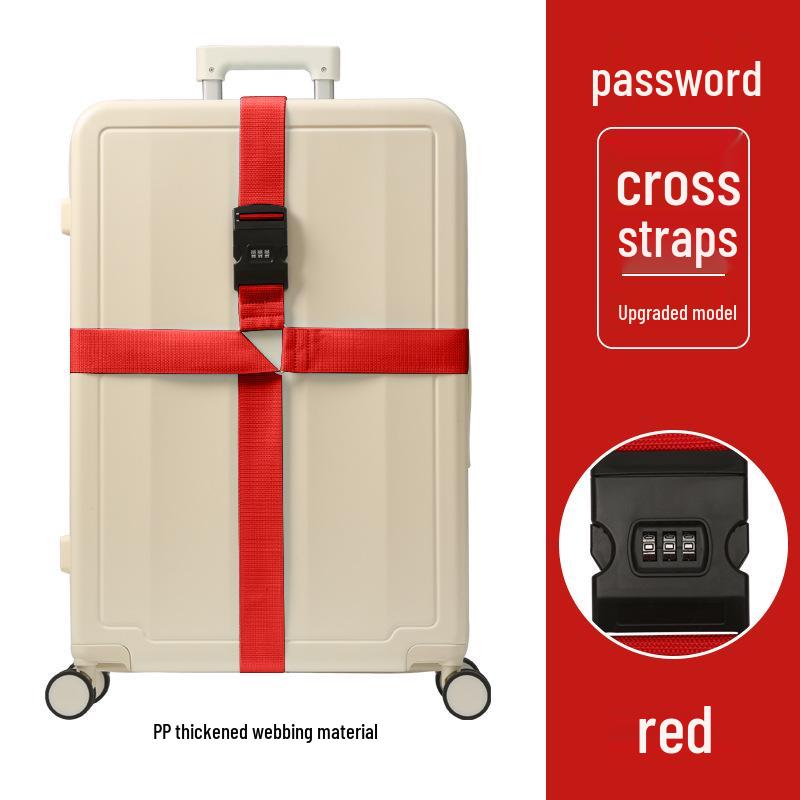 Luggage Strap with Combination Lock - Secure Tie-Down for Suitcases