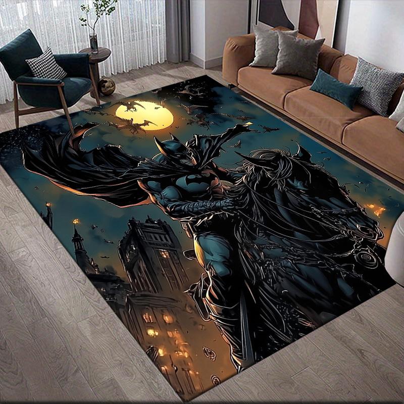 Batman at Night Anti-Slip Rug, Rectangular Carpet for Home Bedroom, Sofa & Game Zone Decoration