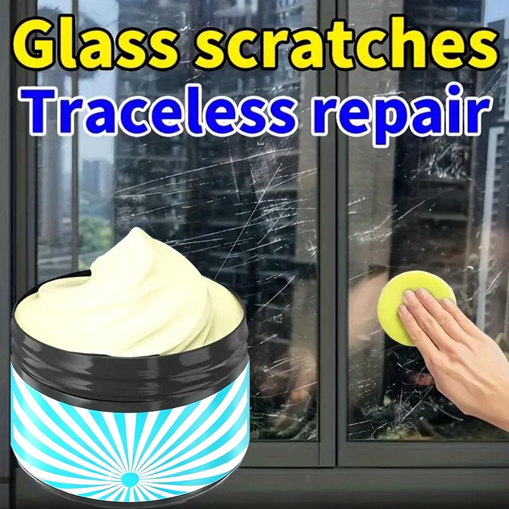 30g/100g Glass Scratch Repair Paste - Universal For Repairing Scratches On Car Windows, Bathroom Glass, Glasses, Lenses S6P9