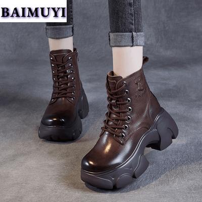 Dámské Boty na Platformě s Vysokým Podpatkem Ležérní Kotníkové Boty Trend 2025 Značka Designér Masivní Zip Chelsea Boots Nové Lodičky Mujer Botas