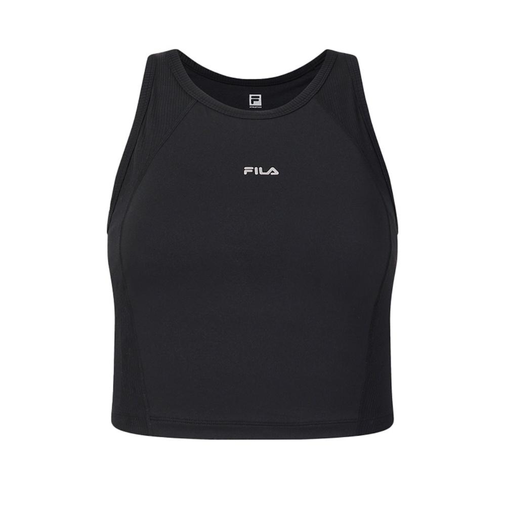 FILA Fitness Classic Training Versatile Comfortable Tight Sports Tank Top Women tops Deep-Black A11W621124FBK S