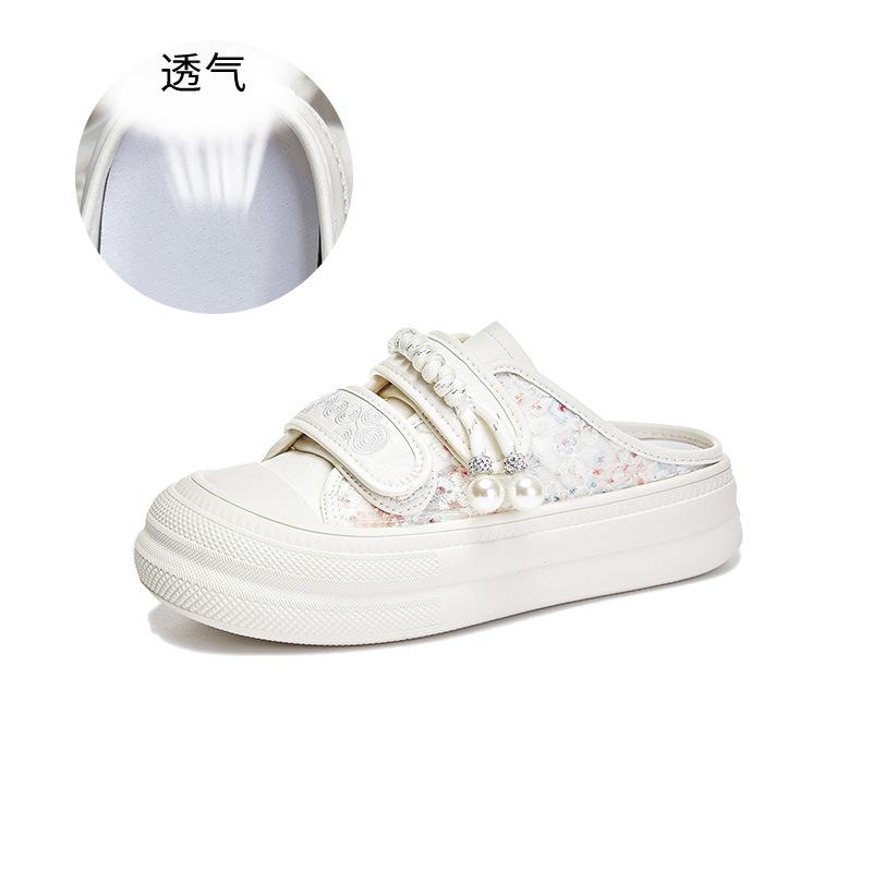 

Velcro bag head slippers women s 2025 summer new thick-soled outer wear fashion sandals casual versatile breathable semi-mop 35