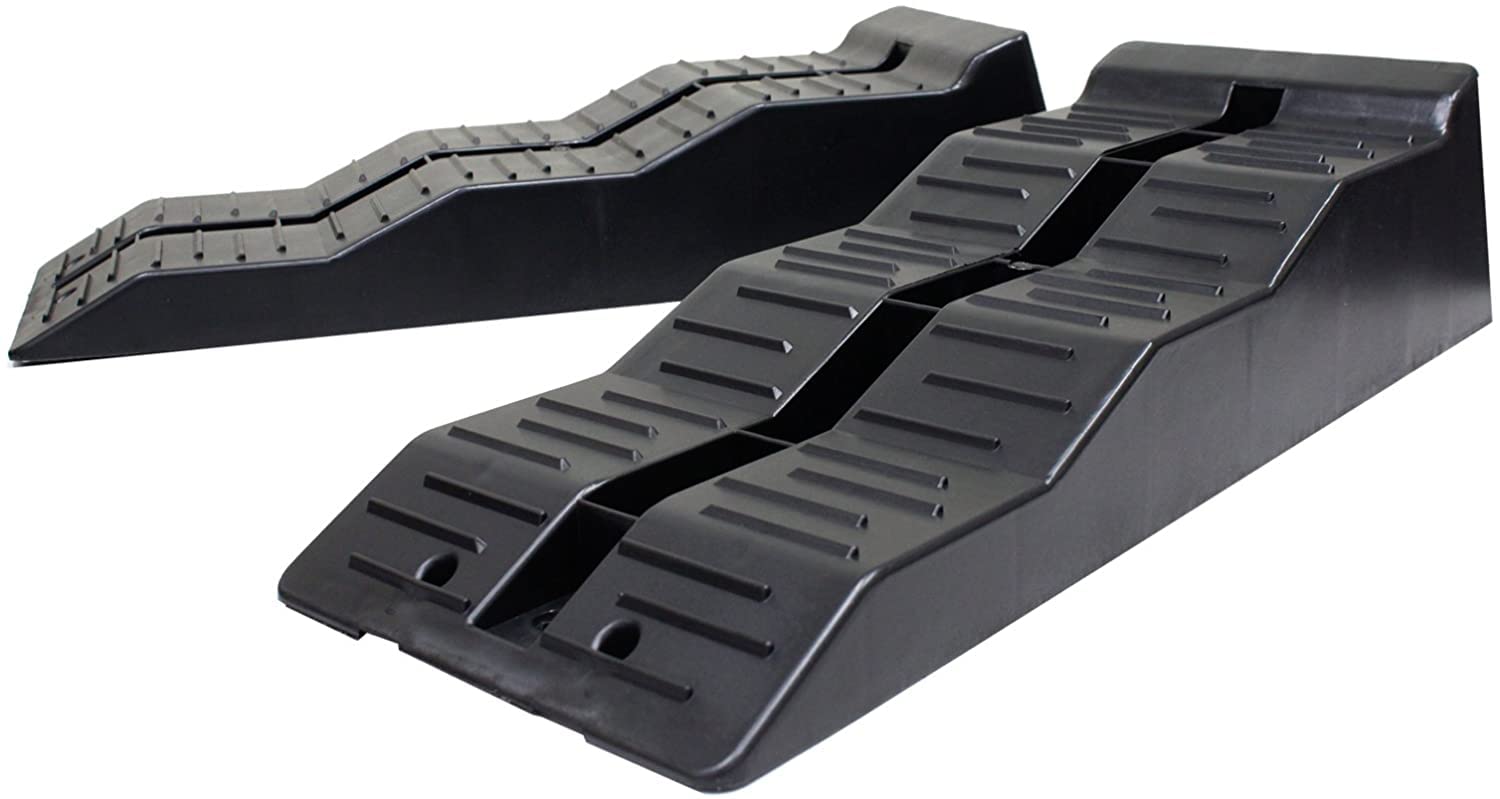 

Трехуровневая 5-тонная рамка-лестница для заезда автомобиля с поддержкой домкрата для гаража и противоскользящей конструкцией