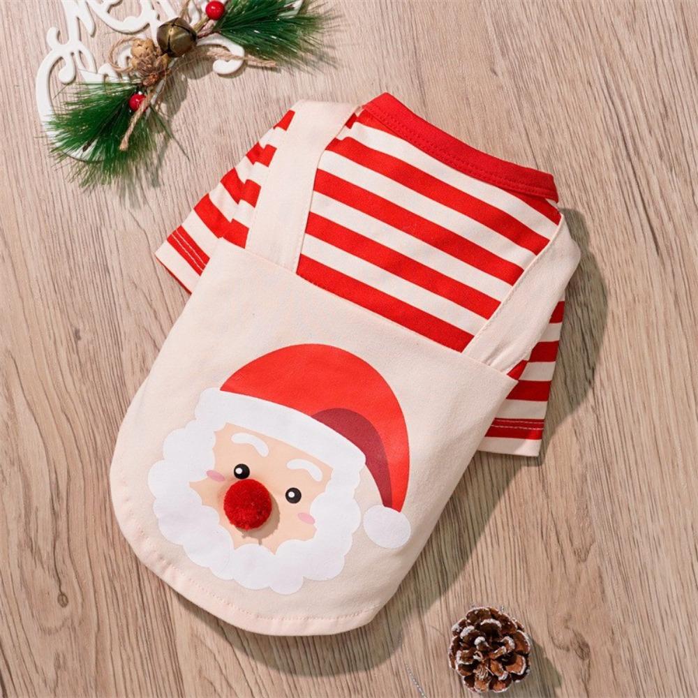 Small Medium Large Dog Christmas Pet Supplies Clothes Teddy Cotton Clothes Autumn and Winter Elk Cat Cat Dog Clothes