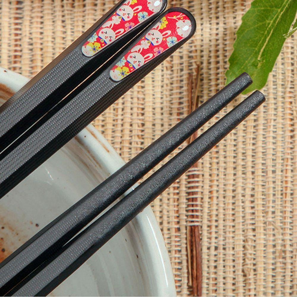 24cm Pointed Tip Non-slip Reusable Gifts Tableware Chopsticks Kitchen Supplies Dinnerware Set