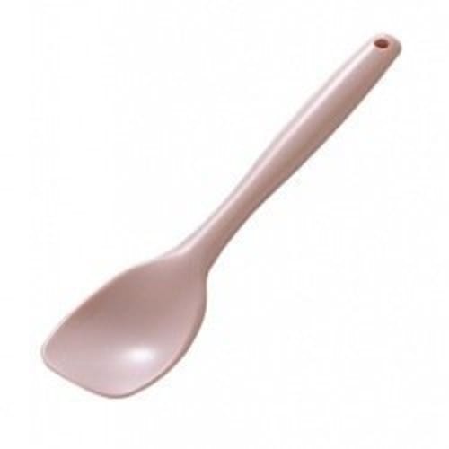 Iizuka New Silicone Clean Spatula, Spoon Shape, Small, Pink, Silicone Rubber, Made in Japan, WKL2102
