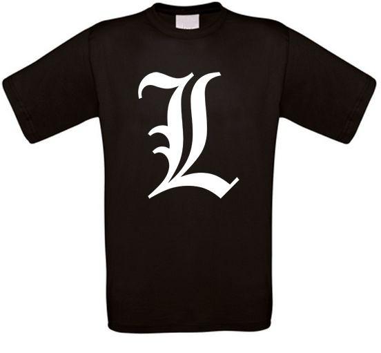 Death Note L Lawliet Anime Manga Cult Unisex T-Shirt XL