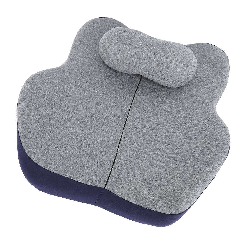 41x16x46cm Adjustable Lumbar Support Pillow Lower Back Waist Cushion for Office Chair Dark Blue