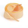 1 Pair Cute Pastel Gingham Check Ribbon Shoelaces Wide Flat Grid Multicolor Sweet Girly Bow Laces for Sneakers and Casual Shoes