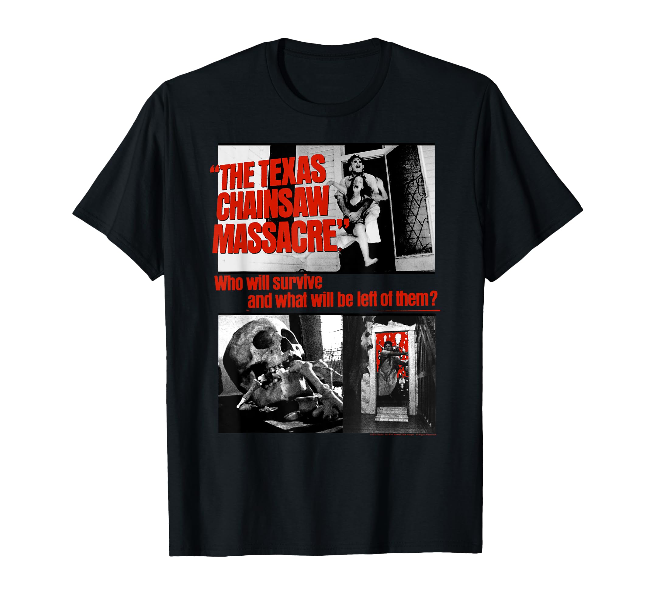 

The Texas Chainsaw Massacre What Will Be Left Collage Horror T-Shirt