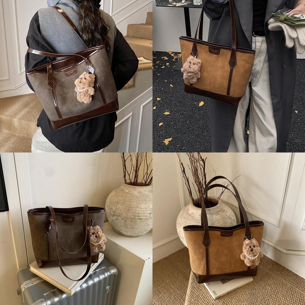 Pu Tote Bag For Women With Street Style Large Capacity Daily Use