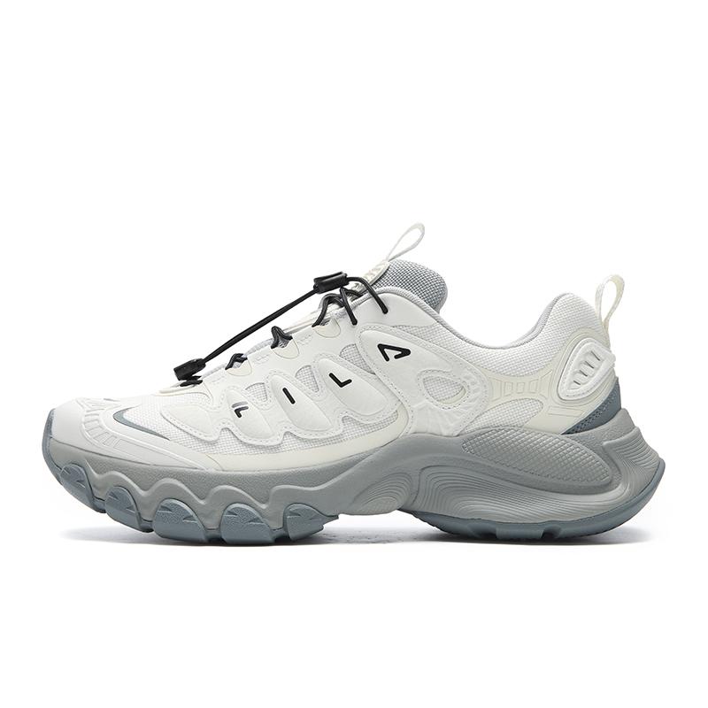 FILA TRUFFLE Cushioning Abrasion Resistant Lightweight Height Increasing Low top Chunky Sneakers Men s White F12M611104FSA 40