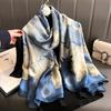New silk scarf female fashion thin section temperament sunscreen sarong beach towel scarf scarf sarong