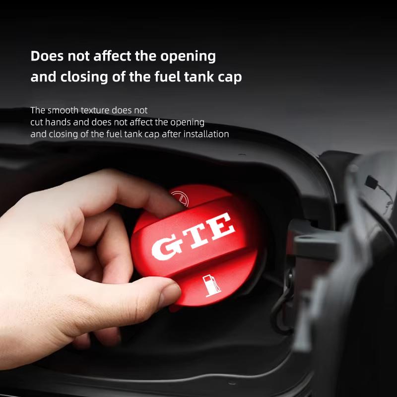 YNEPB1 Alloy Car Fuel Cap Oil Box Lid Petrol Tank Covers for Volkswagen VW GTE GTI Golf 5 6 7 Beetle BORA Polo R32 SCIROCCO Accessories