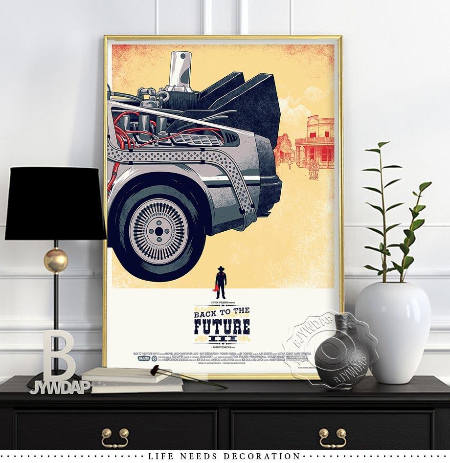 

Назад в будущее Крутая машина Путешествие во времени Постер к фильму Современное абстрактное Настенное искусство Холст Картина Спальня Домашний декор Квадро Без рамы 21*30cm No Frame