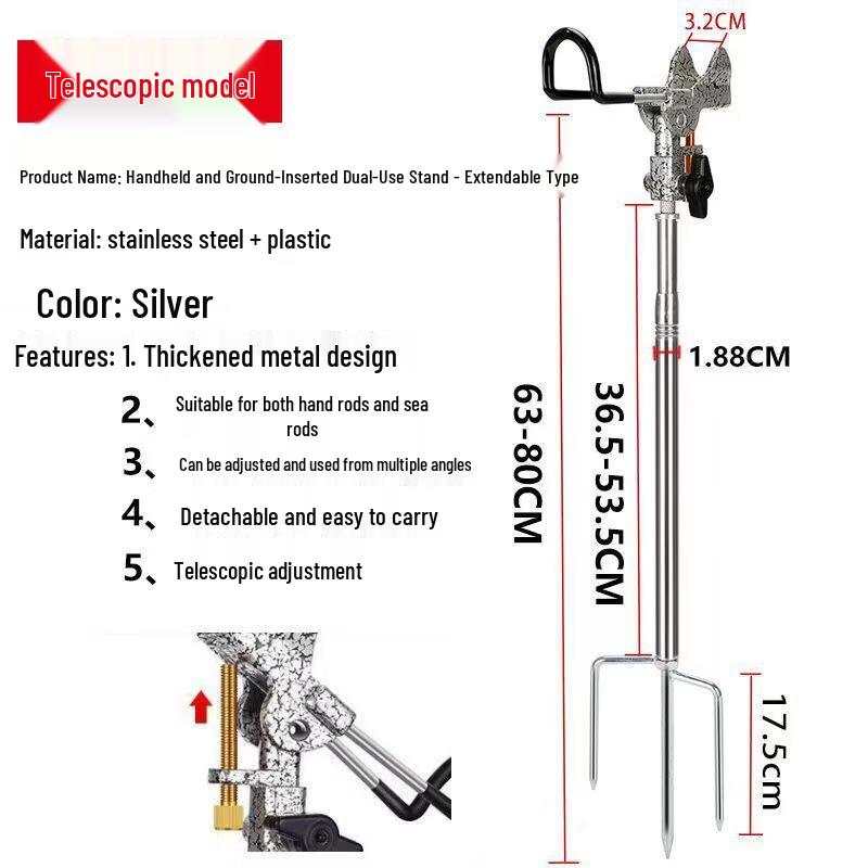 

oeny Telescopic Aluminum Alloy Fishing Rod Holder
