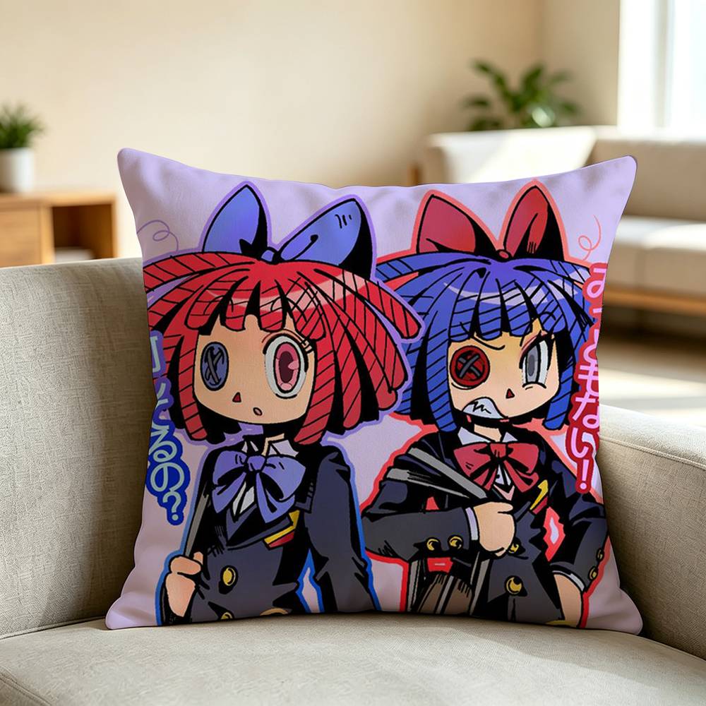 T-The Amazing Digital Circus R-Ragatha Square Double-Sided printed Pillow Case Bedroom Bedside Pillow Sofa Cushion Cover