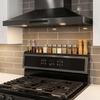 Silicone Over the Stove Spice Rack 3 Partitions Kitchen Storage Shelf  for Flat-Top Stove
