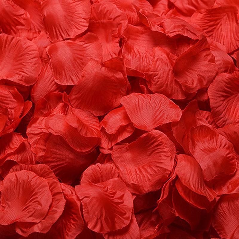 1000 pcs /pack Non-woven Fabric, Simulated Flower Petals, Rose Petals, Birthday Setting Balloon Accessories Shape
