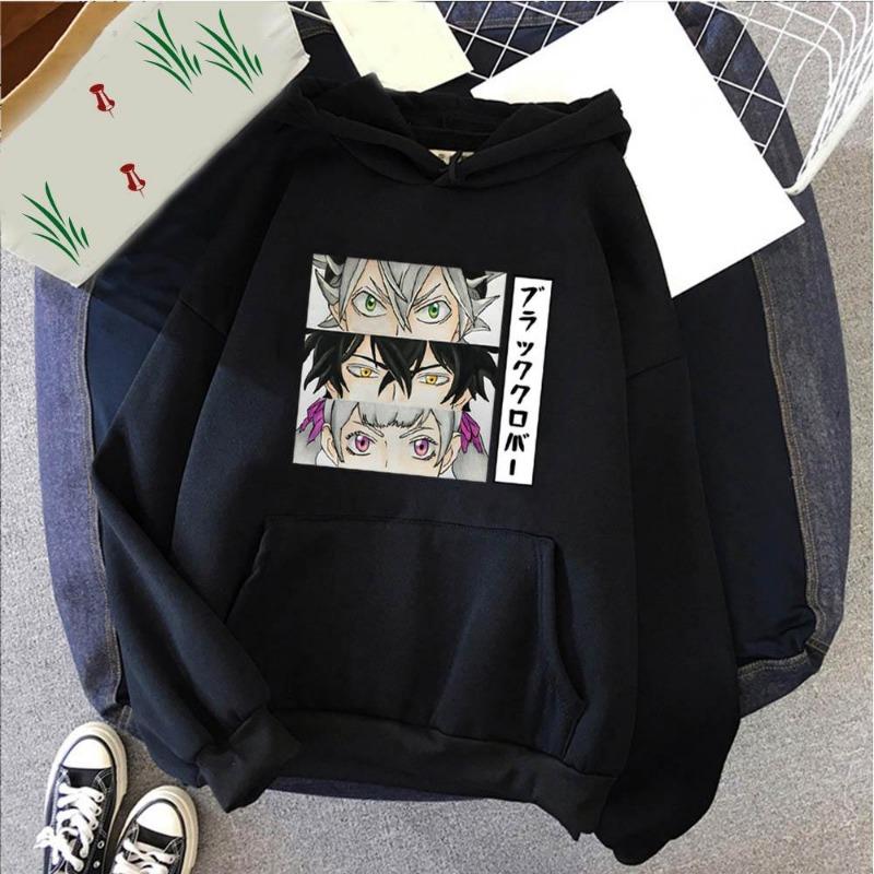 Anime Black Clover Asta Yuno Noell Silva Imprimeu Grafic Hanorac cu Glugă Bărbați Hanorac Confortabil Bărbați Sweatshirt Harajuku Pulover Hanorace și Sweatshirt-uri Bărbați