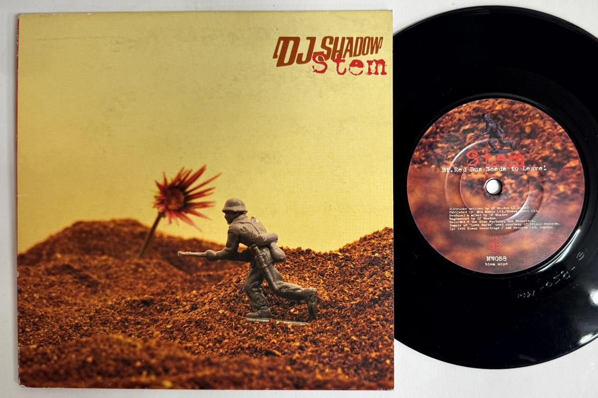 

7-дюймовая пластинка DJ SHADOW Stem MW058 MO WAX 1996 UK Танцевальная Электроника Б/у