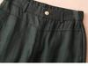 Women's Summer 2025 White Tencel High Waist Harem Pants - Lightweight Nine-Point Cotton Linen Carrot Straight Leg Design