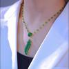 Design Beauty Waist Bamboo Necklace Temperament Fashion High Sense Sweater Chain Women
