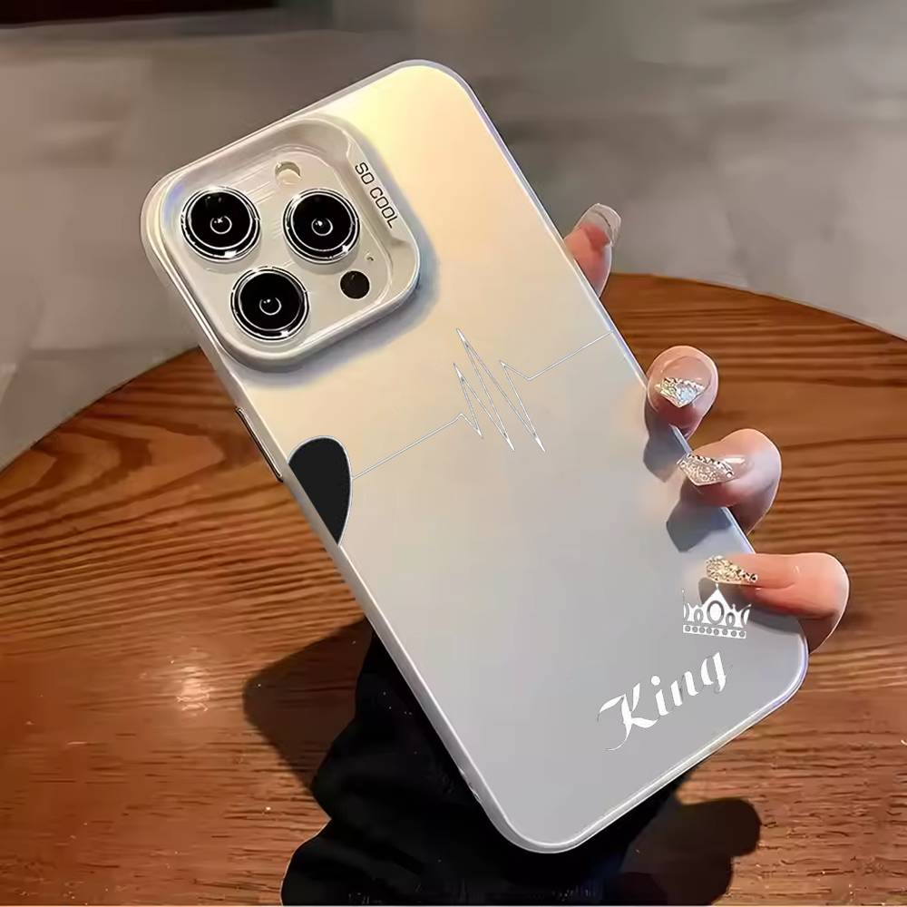 

romantic couple background Phone Case For iPhone 17,16,15,14,13,12,11,Pro Max,Plus Candy Silver Cover iPhone16e