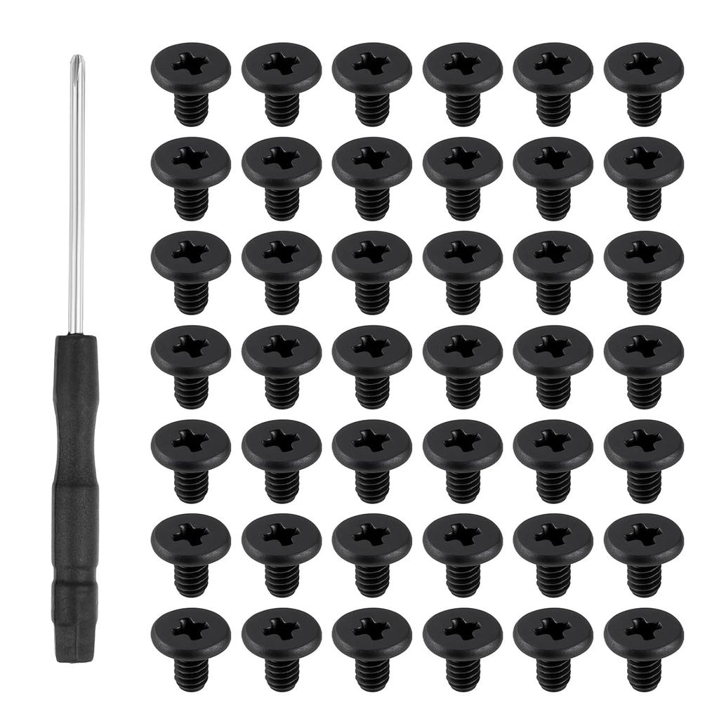 50 PCS M.2 SSD Mounting Screws Kit, PCIE Nvme M2 X 3 MM Replacement Phillips Flat Head Screw M.2 SSD Mountings Screws with Screwdriver, M2Screw for
