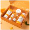 LAIKOU Vitamin C Facial Skin Care Set Face Cleanser Refresh Serum Eye Cream Essence Increase Skin Elastic Smoothing & Tendering