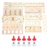 Wooden Road Block Set High Density Board Easy To Assemble Fit for LDRC X43 M58 1 43 Scale RC Crawler
