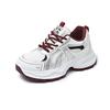 Campus style platform running shoes women's spring new color matching mesh dad shoes student sports shoes