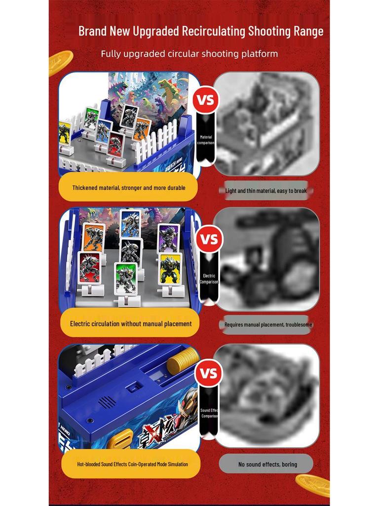 Boys' Christmas Gifts: Parent-Child Two-Player Strategy Shooting Board Game