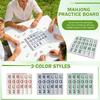 Tragbares lustiges und praktisches Mahjong-Übungsbrett Einzelkachel-Mahjong-Übungsbrett